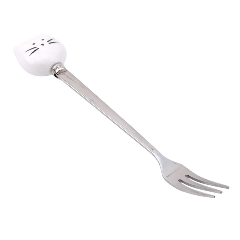 1 muỗng nĩa ăn trái cây hình mèo dễ thương