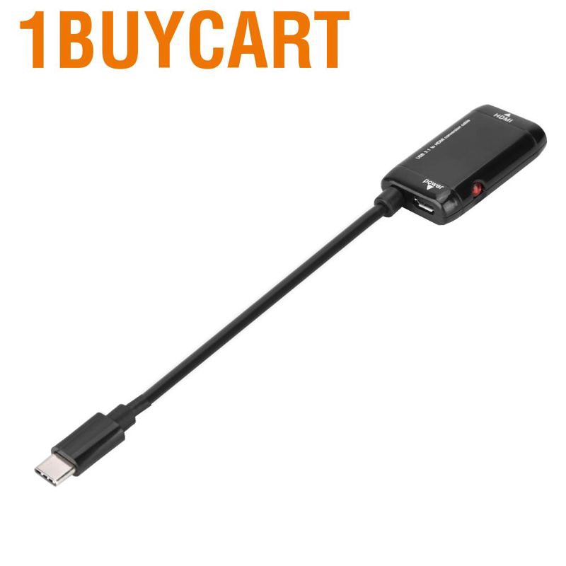 1 Dây Cáp Chuyển Đổi Usb-C Type C Sang Hdmi Usb 3.1 Cho Mhl Android Phone Tablet