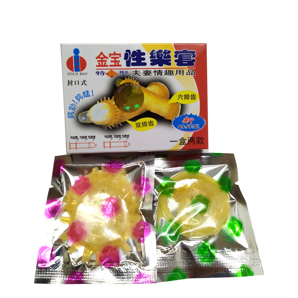 Bao cao su siêu gai gân Gold gai hộp 2 chiếc chính hãng giá tốt siêu tiết kiệm