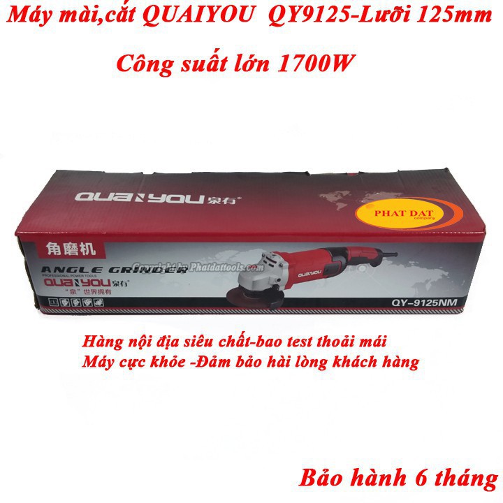 Máy Mài Cắt Đa Năng Cớ Lớn QUAIYOU QY9125 1700W-BH 6 Tháng