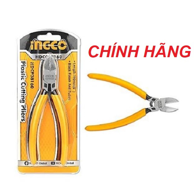 ĐỒ NGHỀ INGCO Kềm cắt nhựa 5"/140mm - 6"/160mm HDCP38140 - HDCP38160 (Cam kết Chính Hãng 100%)