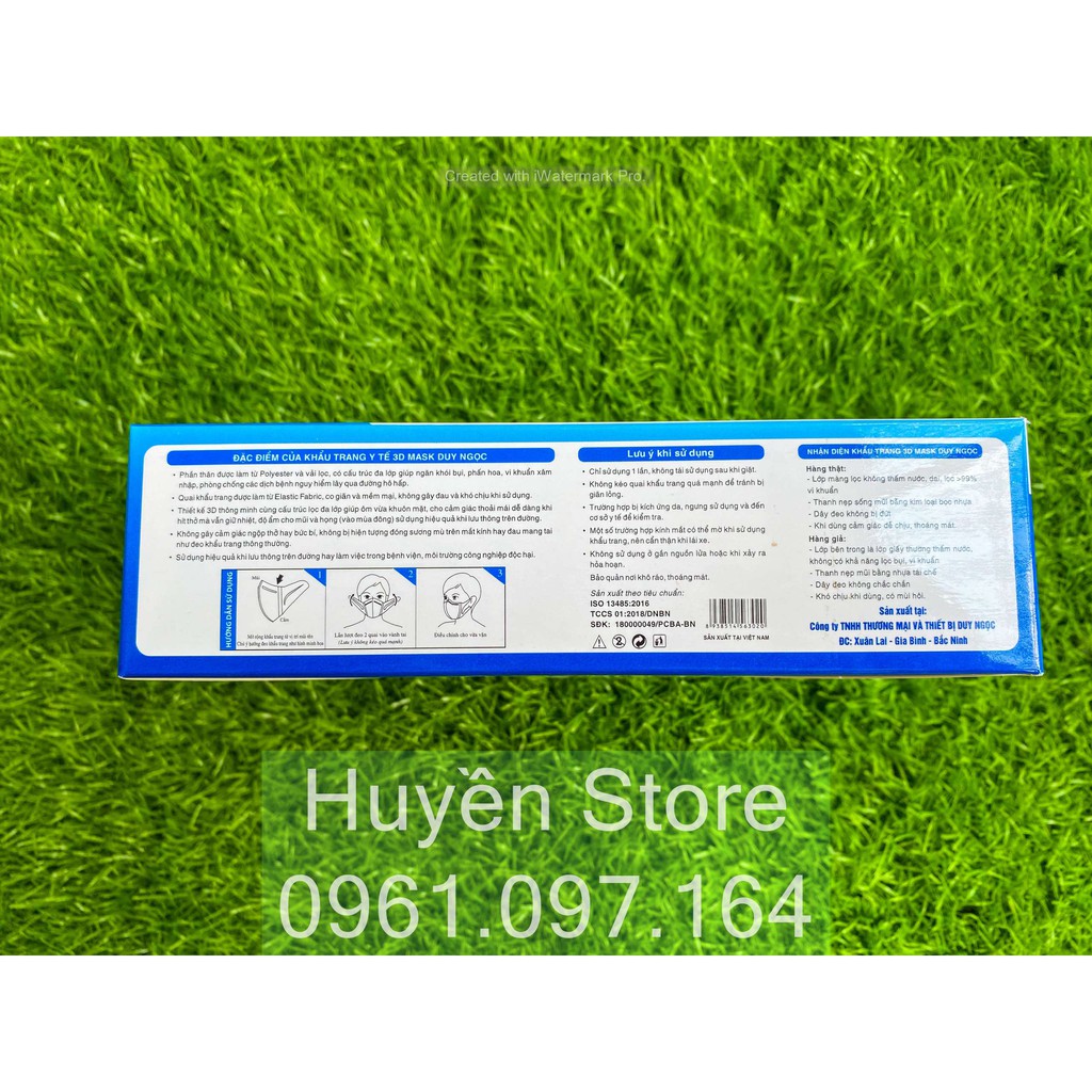 [GIÁ SỈ] Khẩu trang y tế DUY NGỌC 3D Mask cho người lớn hộp 50 chiếc | BigBuy360 - bigbuy360.vn