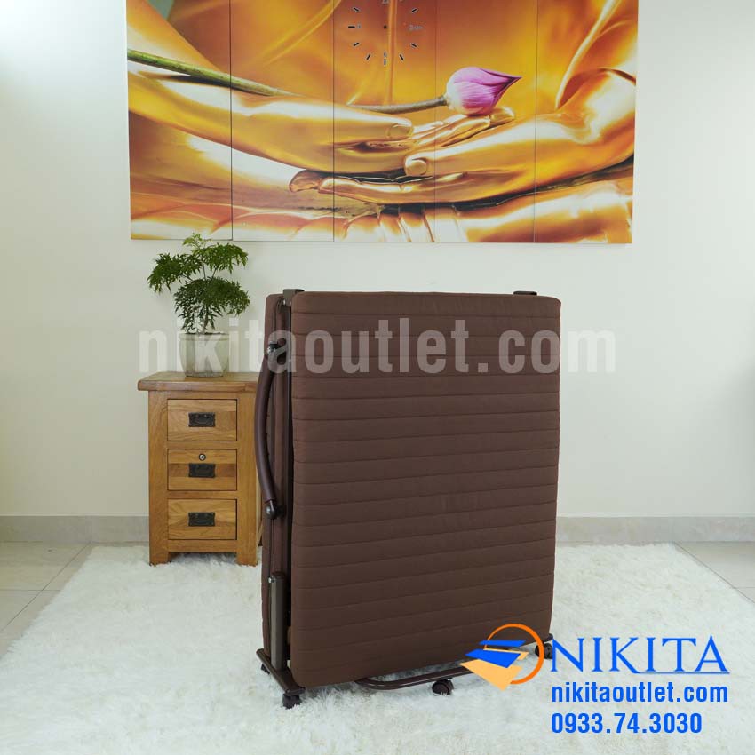 Giường gấp - xếp nâng đầu NIKITA HQ75- kiểu Hàn Quốc  rộng 75cm nâng đầu 5 cấp độ - chính hãng thương hiệu NIKITA OUTLET