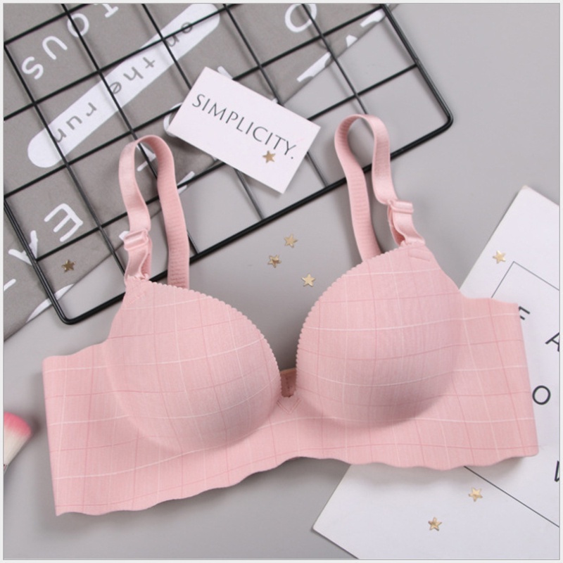 Áo lót không gọng NÂNG NGỰC Phối caro DỄ THƯƠNG Viền sóng