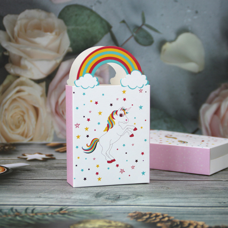 Túi Giấy Đựng Bắp Rang Bơ Hình Ngựa Một Sừng Dễ Thương