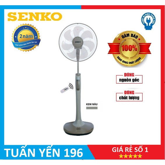 Quạt đứng điều khiển từ xa F23 SENKO DR1608- Hàng Chính Hãng- Bảo Hành 1 Năm