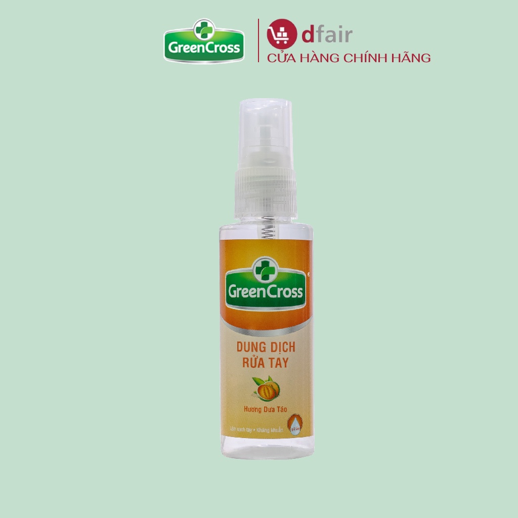 Xịt Rửa Tay Green Cross Hương Dưa Táo Chai 70ml - 100395687