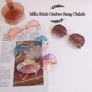 Kính Mát Nữ Cao Cấp - Kính Râm Nữ TRòng Kính 2 màu độc đáo