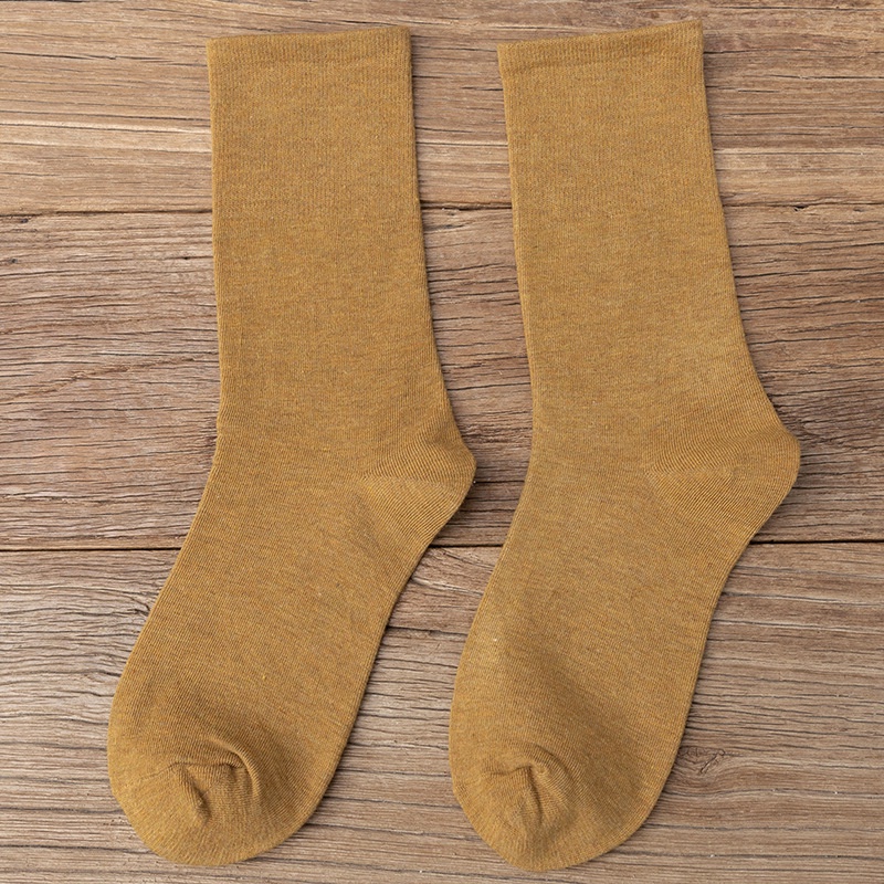 Vớ Cotton Cổ Cao Màu Sắc Xinh Xắn Thời Trang Cho Nữ