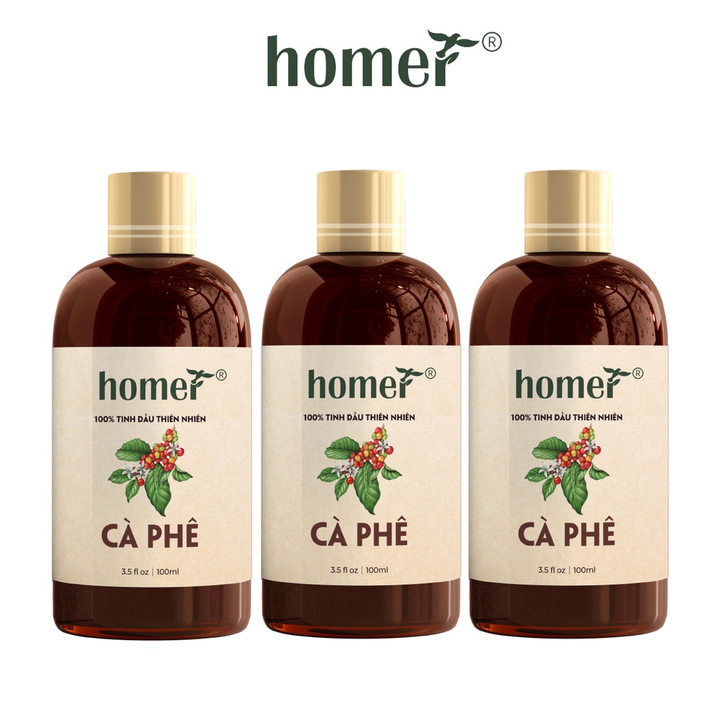 Combo 3 tinh dầu Cà phê Homer 20ml/chai