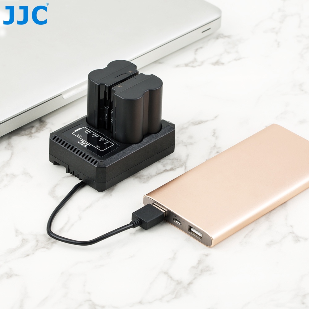 JJC Bộ Sạc Pin USB Hai Khe Cho Pin NP-W235 Của Máy Ảnh Fujifilm X-T5 X-T4 X-H2 GFX50S II GFX100S XT5 XT4 XH2 , Thay Thế Cho Bộ Sạc Pin BC-W235