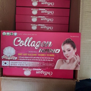NƯỚC UỐNG SÁNG ĐẸP DA COLLAGEN BIOKOREA NANO  Bổ sung dưỡng chất Collagen giúp da trắng sáng, săn chắc.