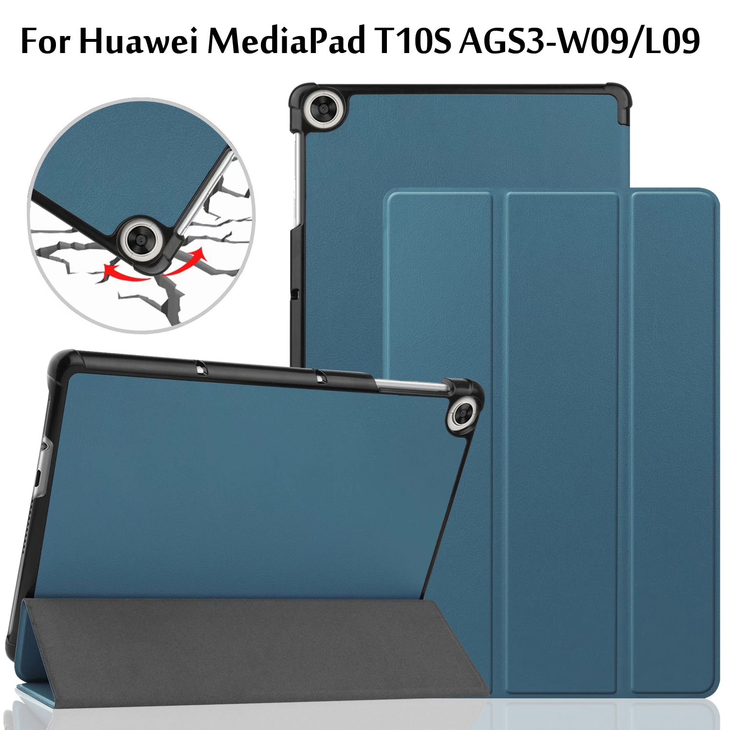 Ốp Da Có Giá Đỡ Thời Trang Tiện Dụng Cho Huawei Matepad T10S Ags3-L09 / Ags3-W09 Matepad T10 10.1 ''