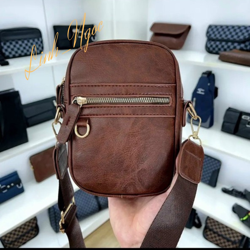 Túi Đeo Vai Nam Thời Trang Phong Cách Túi Đeo Chéo Nam Da Cao Cấp LINH ngọc