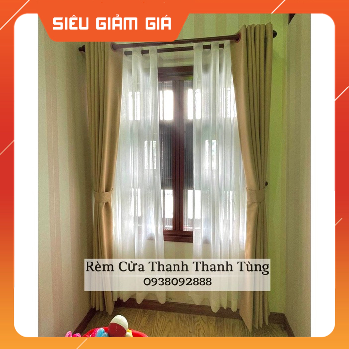 Rèm cửa, màn cửa gấm chống nắng cao cấp, cản sáng, may theo yêu cầu
