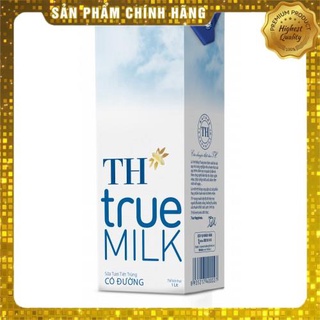 Hộp 1L sữa tươi tiệt trùng Có Đường/Ít đường/Nguyên Chất TH True Milk date mới