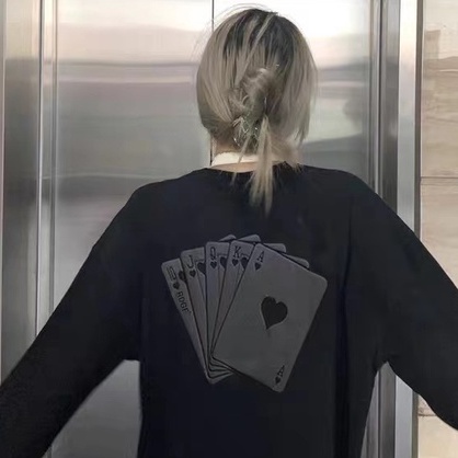 FOCUS Áo phông unisex fashion vintage đen bigsize áo thun form rộng 100% cotton