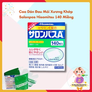 🛑freeship🛑 cao dán làm giảm đau mỏi xướng khớp salonpas hisamitsu 140 miếng - nội địa nhật