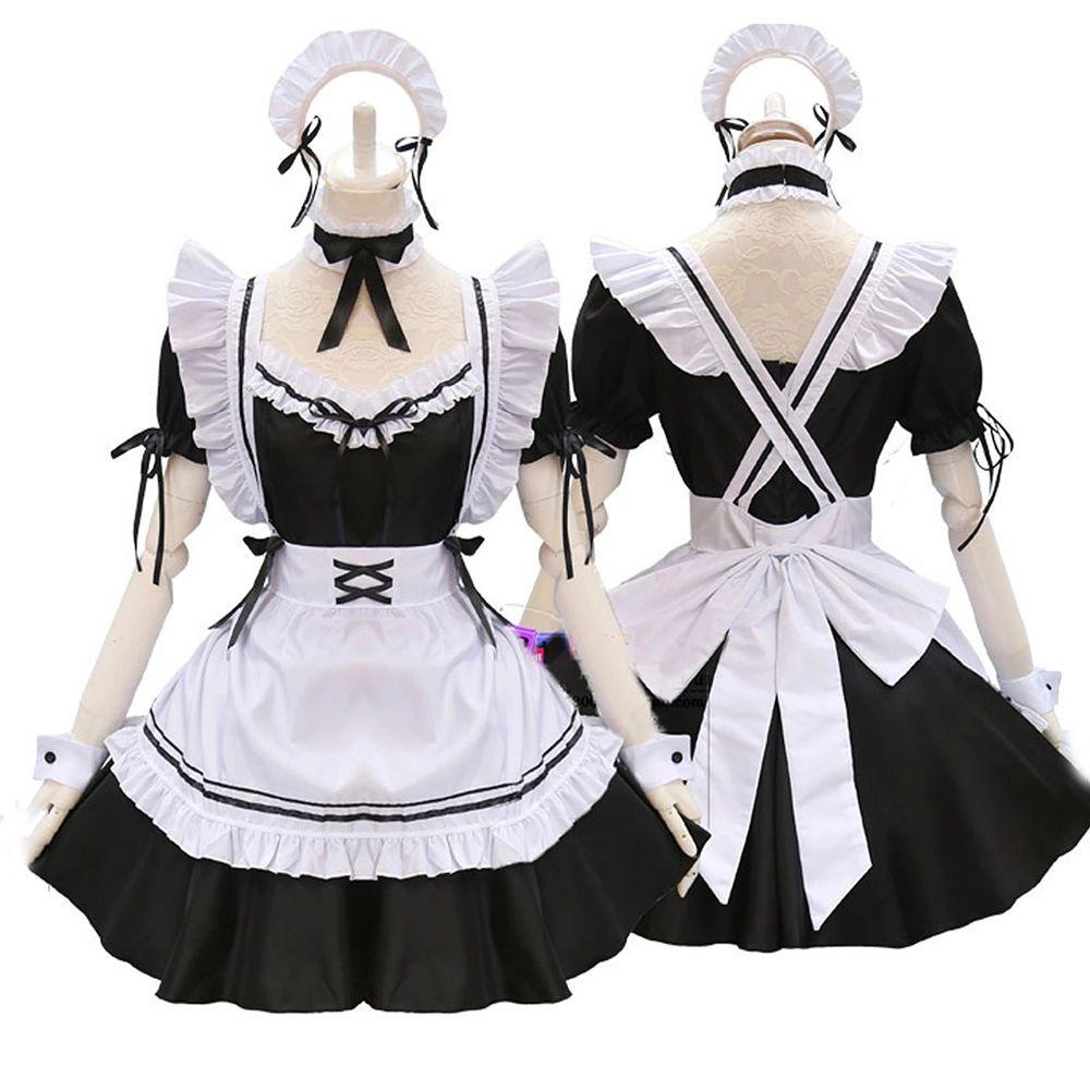 Đồng Phục Hóa Trang Người Hầu Phong Cách Lolita Nhật Bản Dễ Thương Cho Nữ