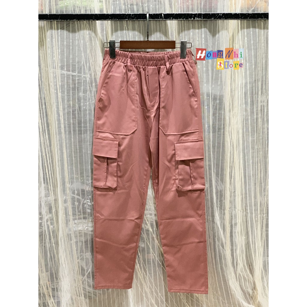 QUẦN KAKI 2 TÚI - QUẦN BOX PANT UNISEX MÀU HỒNG - MM