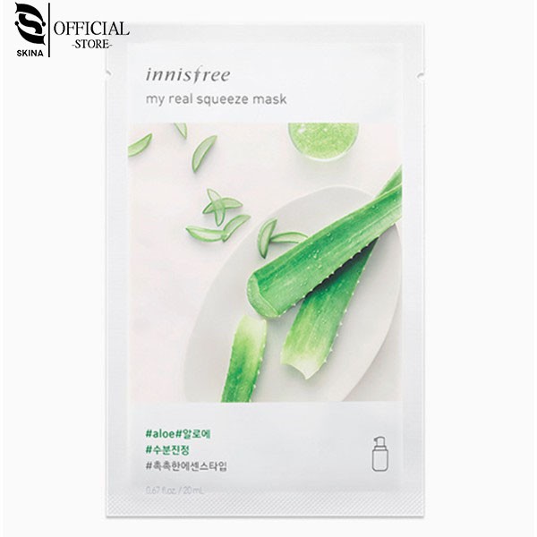 {Auth}Mặt Nạ Innisfree - Mặt Nạ Giấy My Real Squeeze Mask | Thế Giới Skin Care