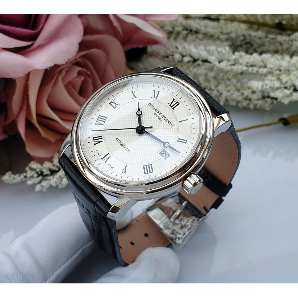 Đồng hồ nam Frederique Constant- Máy Automatic - Kính Sapphire nguyên khối