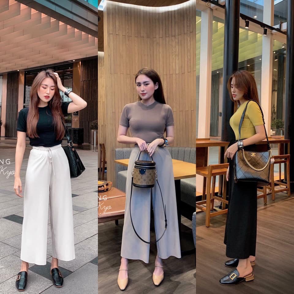 Quần sớ tăm gân dáng dài và dáng lỡ | BigBuy360 - bigbuy360.vn