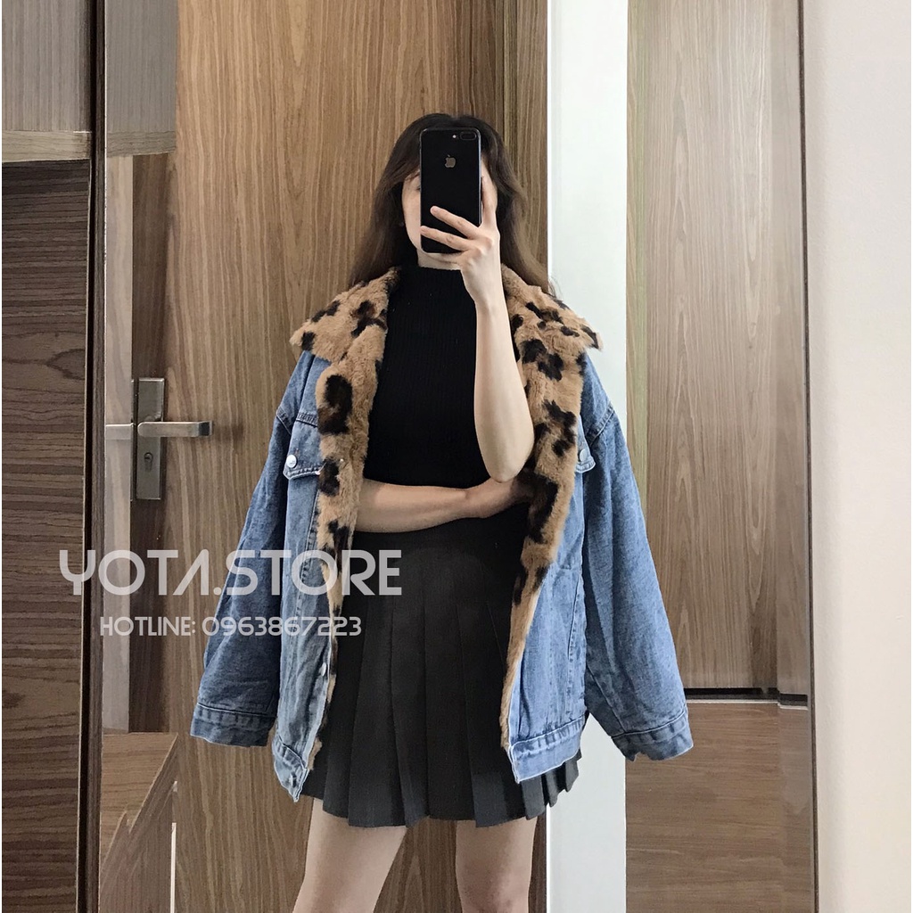 Áo khoác jeans lót lông - KL06