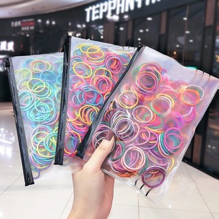 Set 10 chun, thun buộc tóc nhiều màu phong cách Hàn quốc cho bé gái SPP1