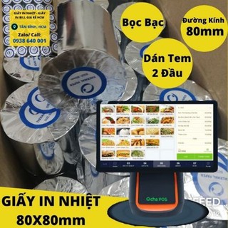 Giấy In Bill K80 - Giấy In Nhiệt K80 Đường Kính 80mm - Pos Ocha