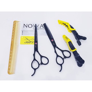 Kéo cắt tóc tay trái màu đen