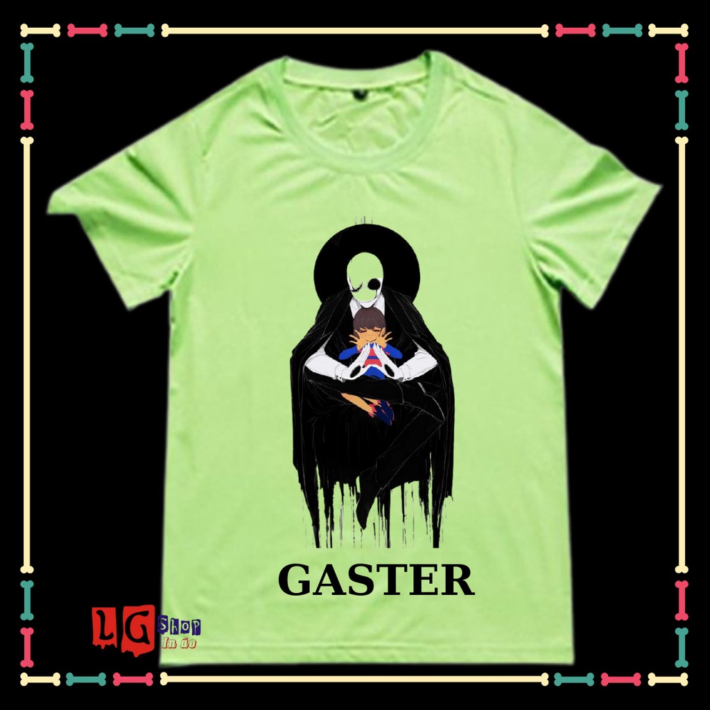 ÁO THUN IN HÌNH GASTER - BIỆT ĐỘI GANGSTER CHO BÉ TRAI ( TỪ 10KG ĐẾN 90KG)