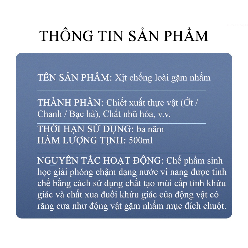 Chai Xịt Đuổi Chuột Thành Phần Tự Nhiên Sử Dụng Công Nghệ Nhật An Toàn Và Hiệu Quả - Đuổi Chuột Trong Nhà Cực Hiệu Quả
