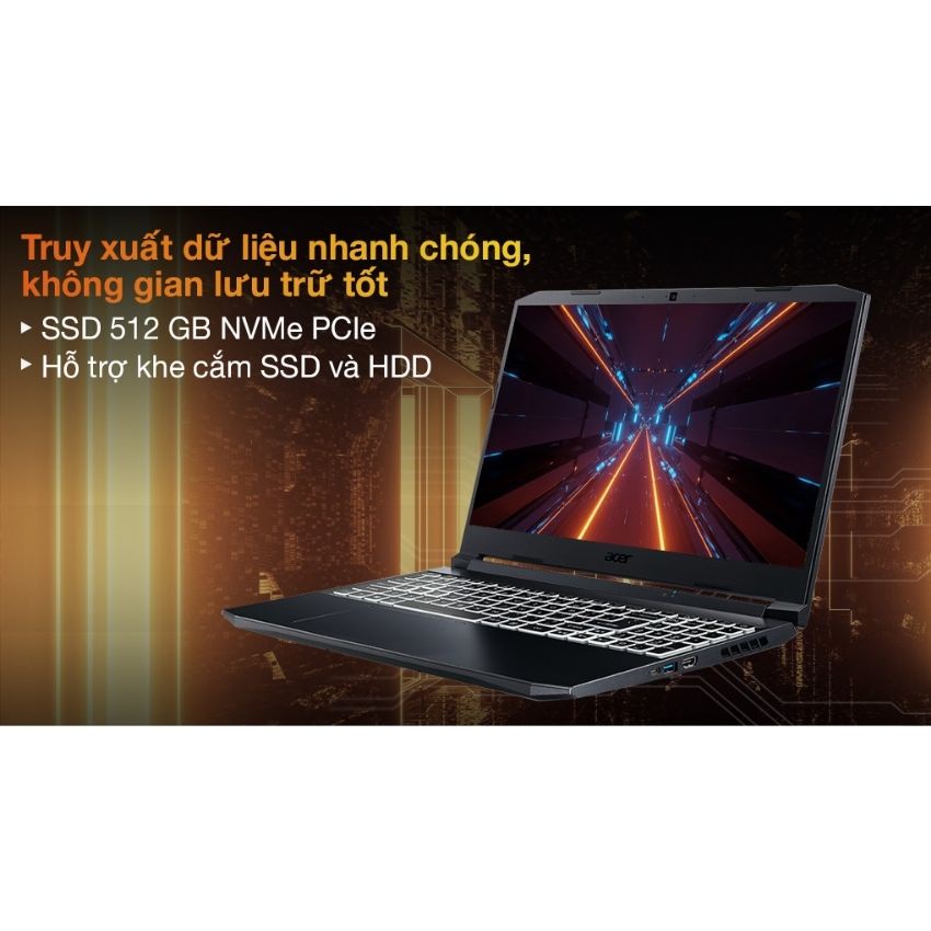 [ TẶNG VOUCHER 150K ] Laptop Acer Nitro 5 Eagle AN515-57-54MV (NH.QENSV.003)/ Black/ Intel Core i5-11400H