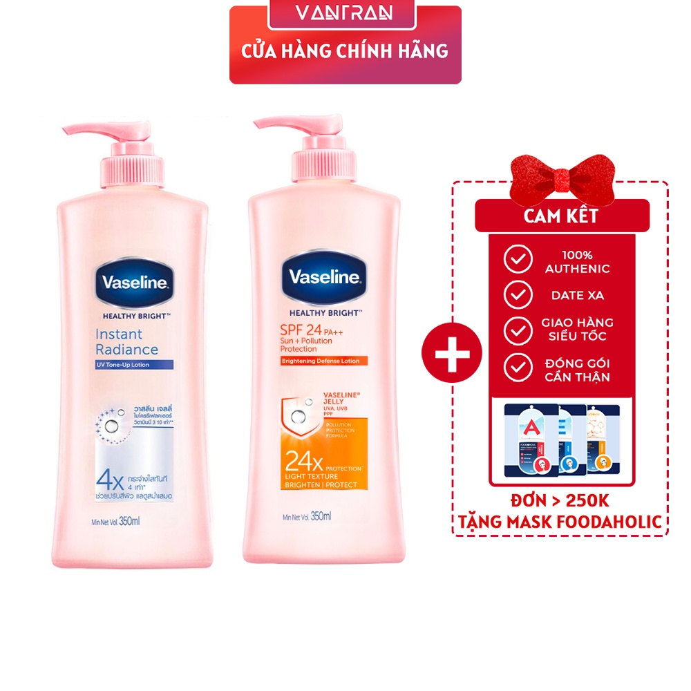 Sữa dưỡng thể trắng da Vaseline 350ml