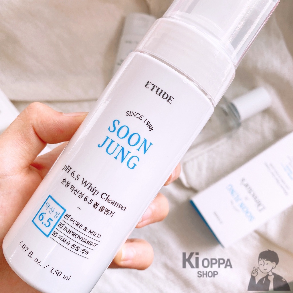 Sữa rửa mặt tạo bọt sẵn ETUDE HOUSE Soon Jung pH 6.5 Whip Cleanser
