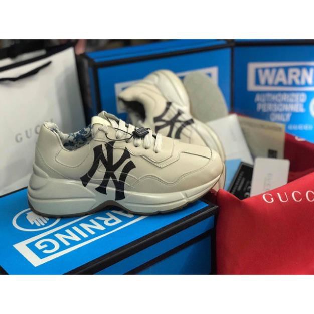 NEW- | Bán Chạy | 👟 [Hàng Sẵn] [Full box] Giày Gucci Bánh Mỳ NY with Yankees Tặng Vớ 60k SẴN KHO Xịn Nhẩt 2021 $ ˇ