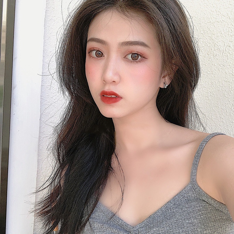 Khuyên tai nữ MANYUE hình bướm đính đá dễ thương