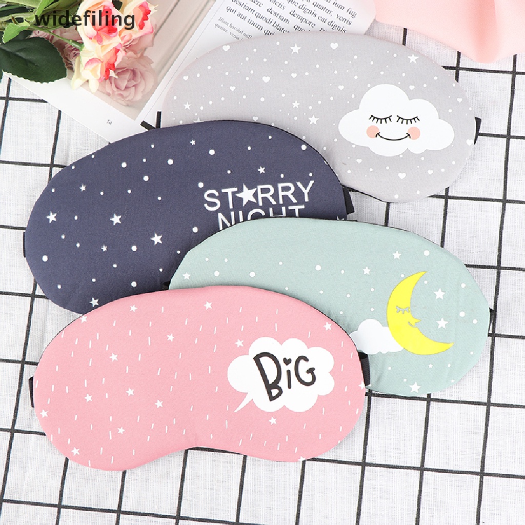 [Hàng mới về] Miếng bịt mắt ngủ chất liệu cotton họa tiết hoạt hình sáng tạo
