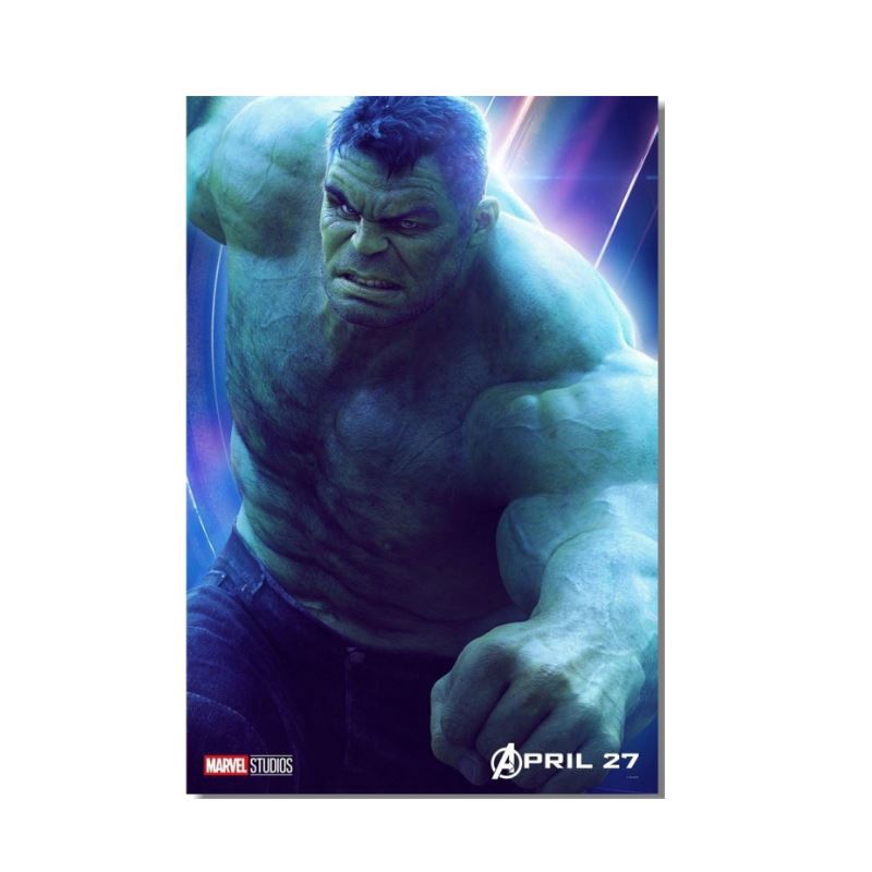 1 Miếng Dán Tường Trang Trí Hình Marvel 's The Avengers Hulk Hawkeye Captain America