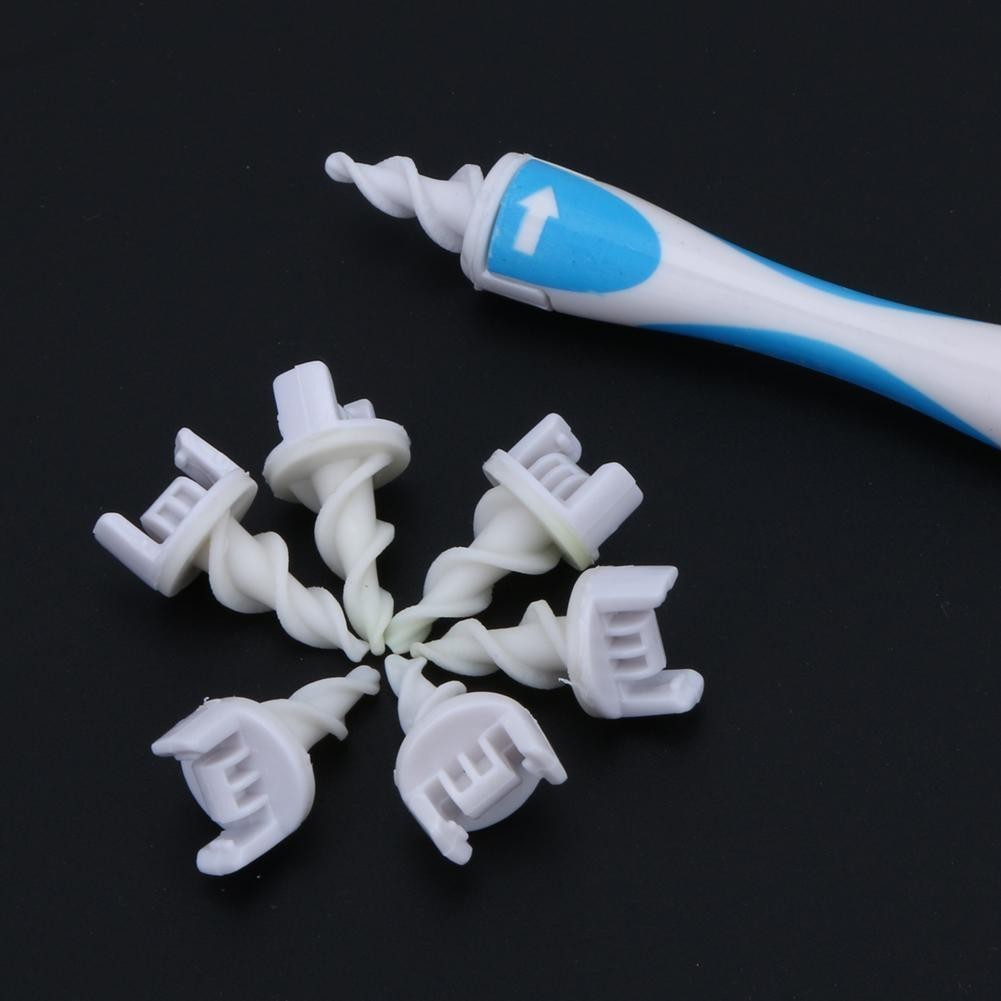 Bộ Dụng Cụ Lấy Ráy Tai Bằng Silicon Mềm Kèm 16 Đầu Thay Thế