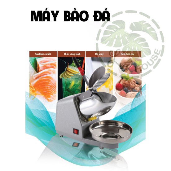 Máy Bào Đá Tuyết 2 Lưỡi 2 Nắp, Máy Xay Đá Bào Nhanh
