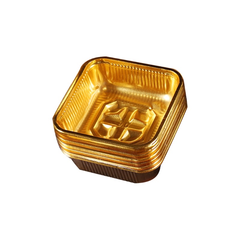Set 100 Hộp Đựng Bánh Hình Vuông Trong Suốt 2 Màu