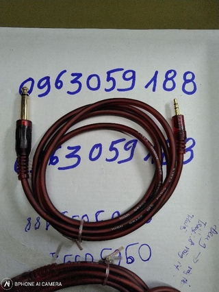 Dây 1 đầu 6 ly ra 1 đầu 3-5 dài 1.5 mét - giá 1 sợi