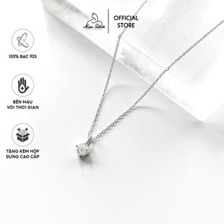 Dây chuyền bạc miuu silver, vòng cổ nữ đính đá elisie necklace - ảnh sản phẩm 1