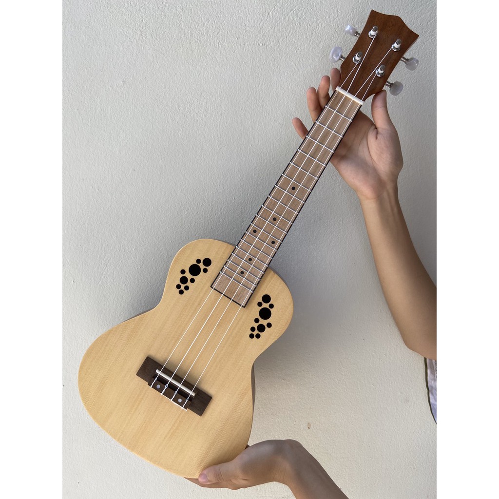 [Ảnh thật] Đàn ukulele size concert Full gỗ Mahogany