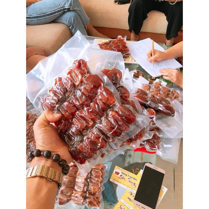 500gr Hồng treo gió nguyên trái Đà Lạt loại 1, dẻo ngon