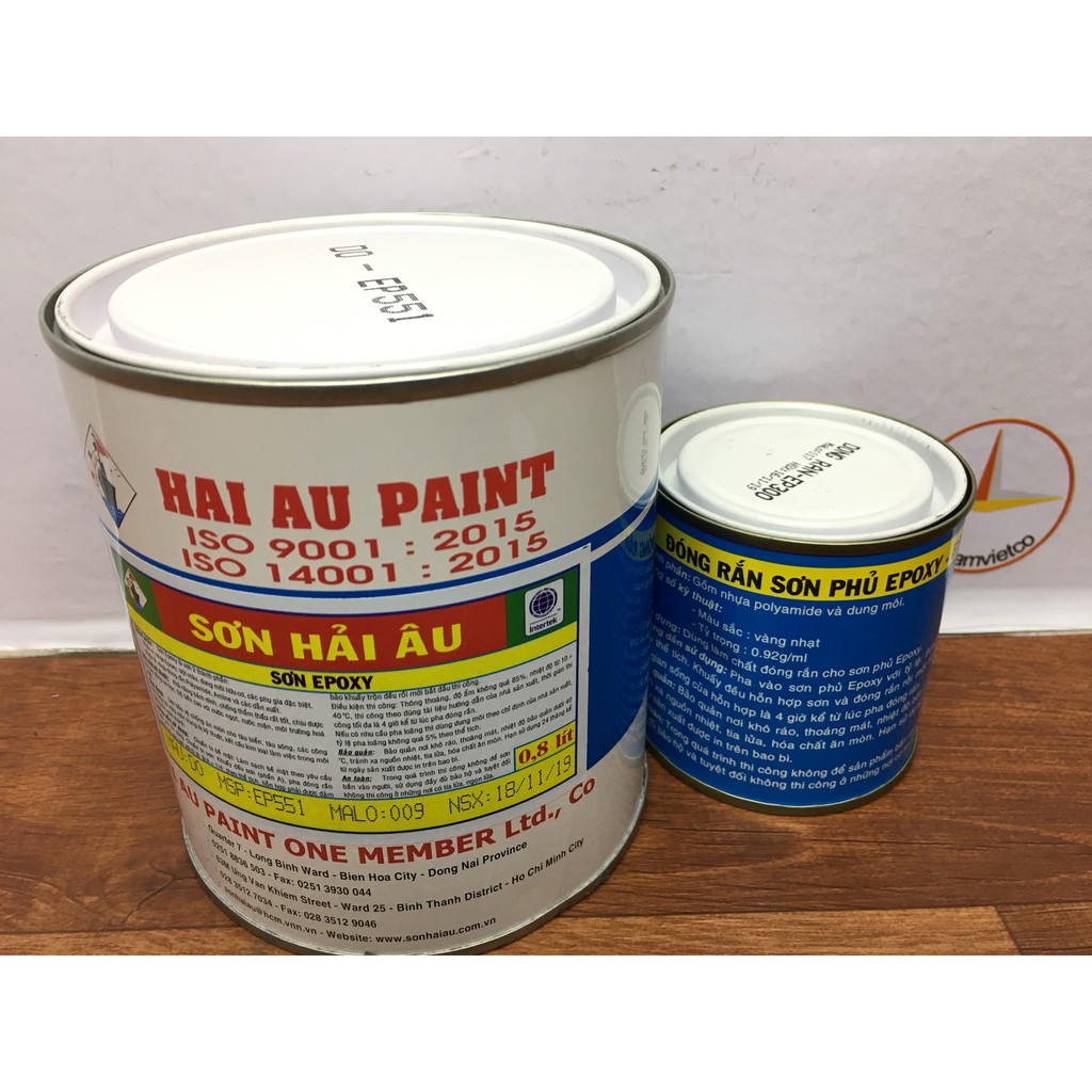 Sơn Epoxy Hải Âu màu đỏ EP 551 (1L/Bộ)