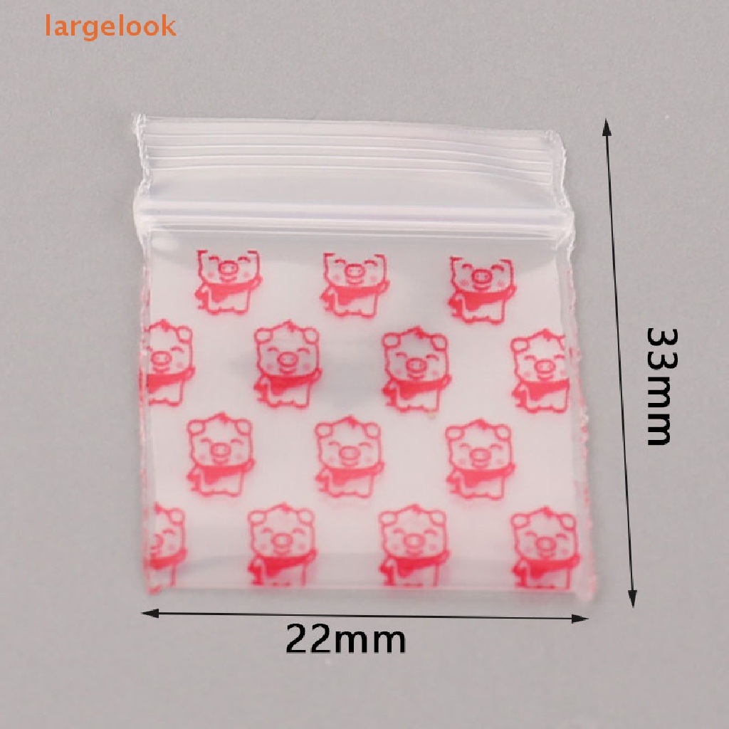 Set 100 Túi Zip Nhựa Mini Đựng Thuốc Tiện Dụng