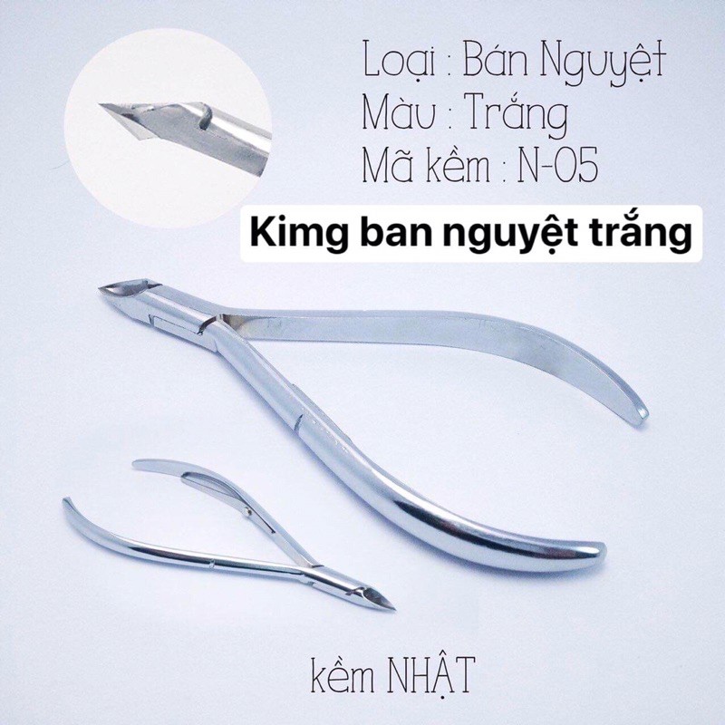 Kềm nhặt da Nhật N05 , kìm cắt da móng bán nguyệt trắng chất liệu thép không rỉ